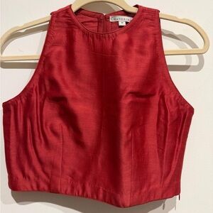 Red cut work Saree with cutworm and floral appliqués! Floral theme too!